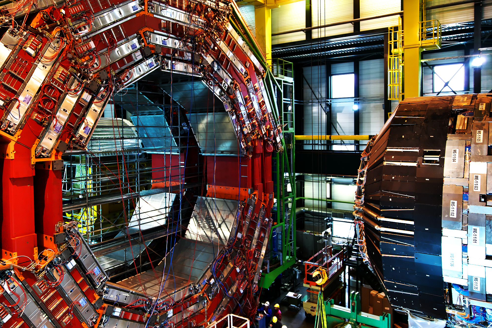 Detail of the scientific apparatus at CERN